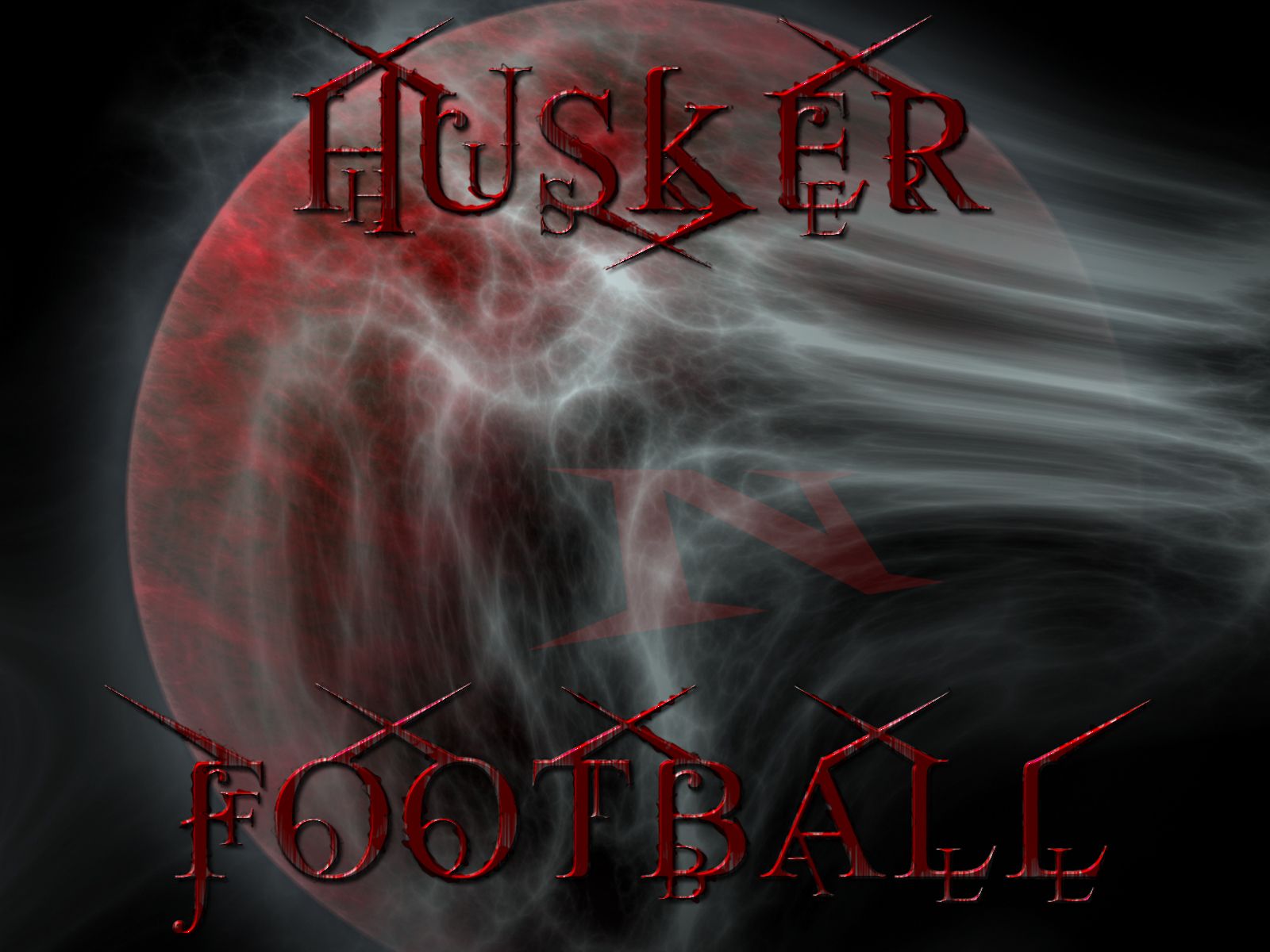 Wallpapers By Wicked Shadows: Husker Football Blood Moon Wallpaper