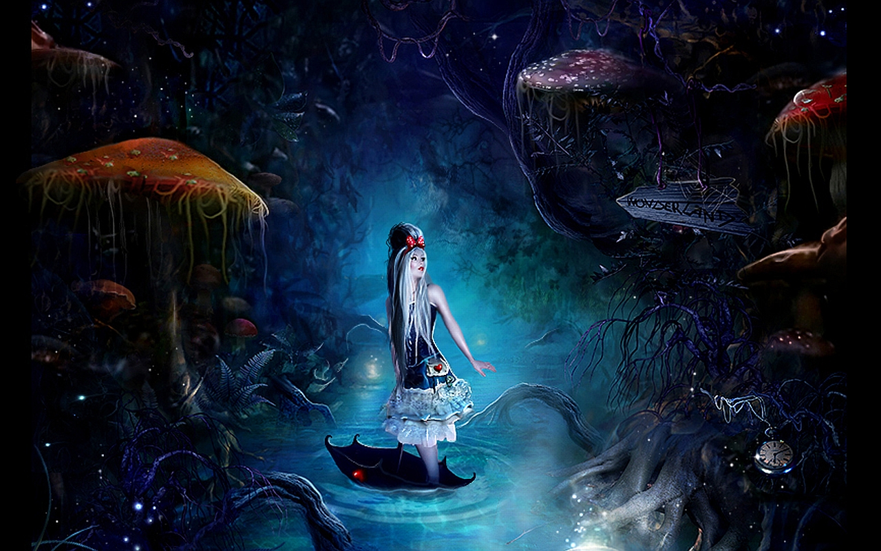 Download Stay enchanted with the Alice In Wonderland Phone Wallpaper   Wallpaperscom