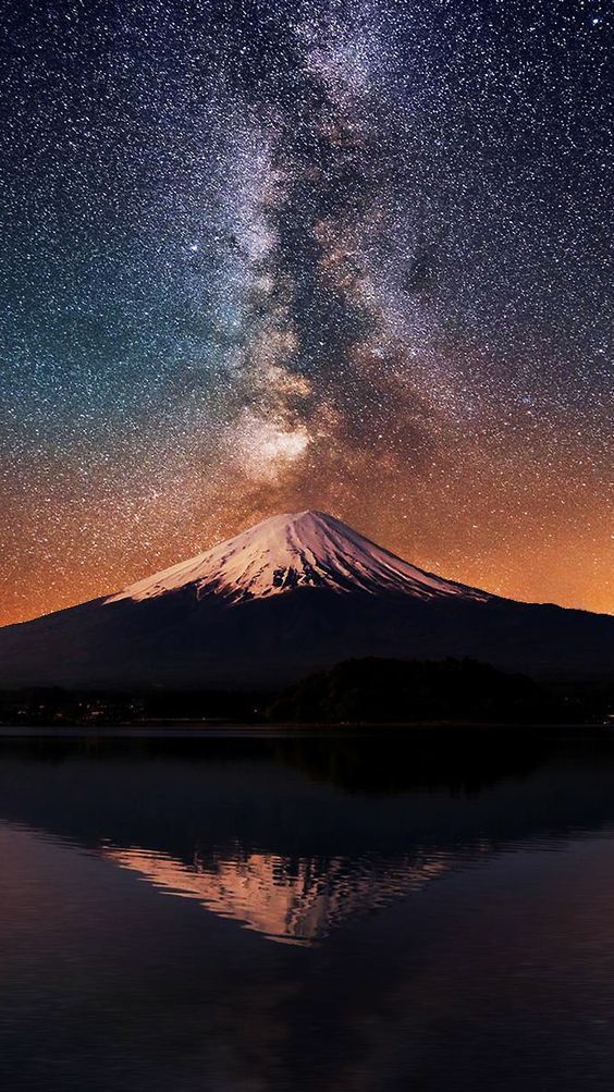 Volcano night sky iPhone 6 wallpaper + more free backgrounds ...