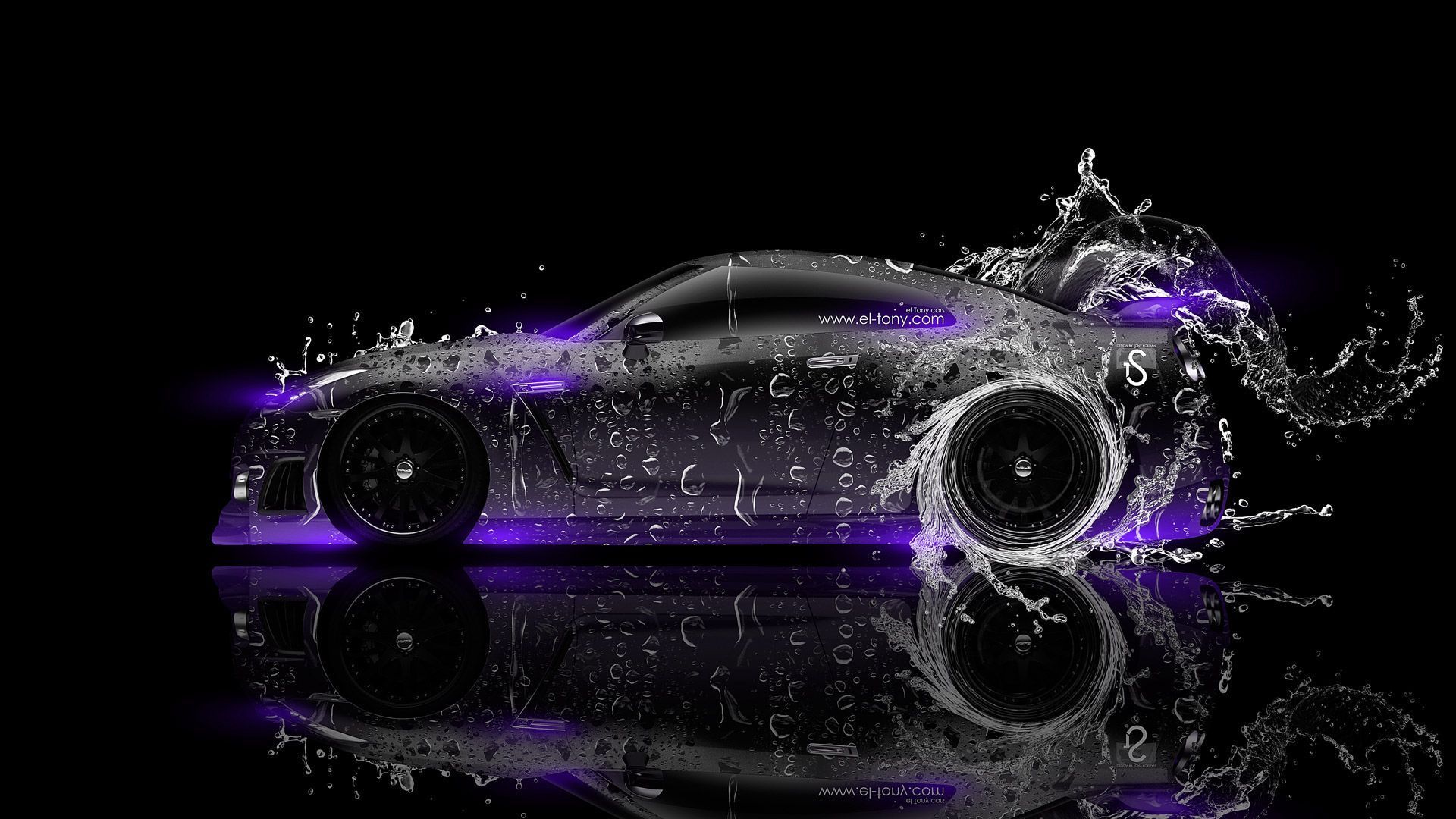 Nissan GTR R35 Side Water Car 2014 « el Tony