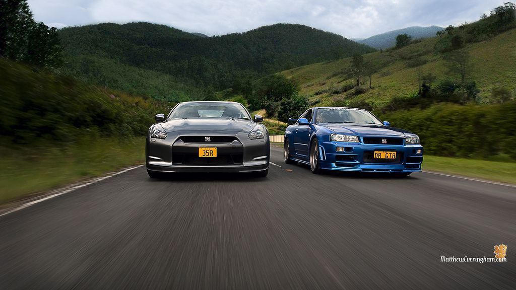 Nissan R34 and R35 Wallpaper | craze191st