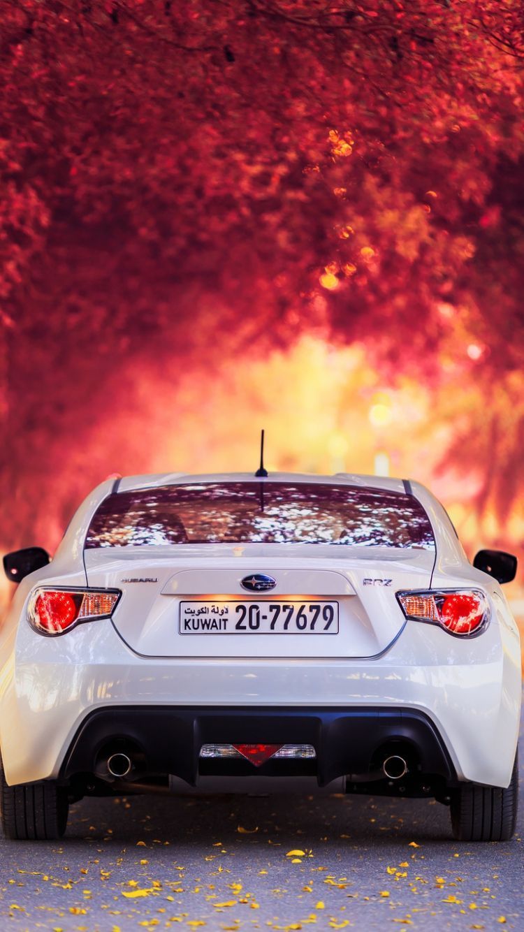 Download Wallpaper 750x1334 Subaru, Rear view, Autumn, Car iPhone ...