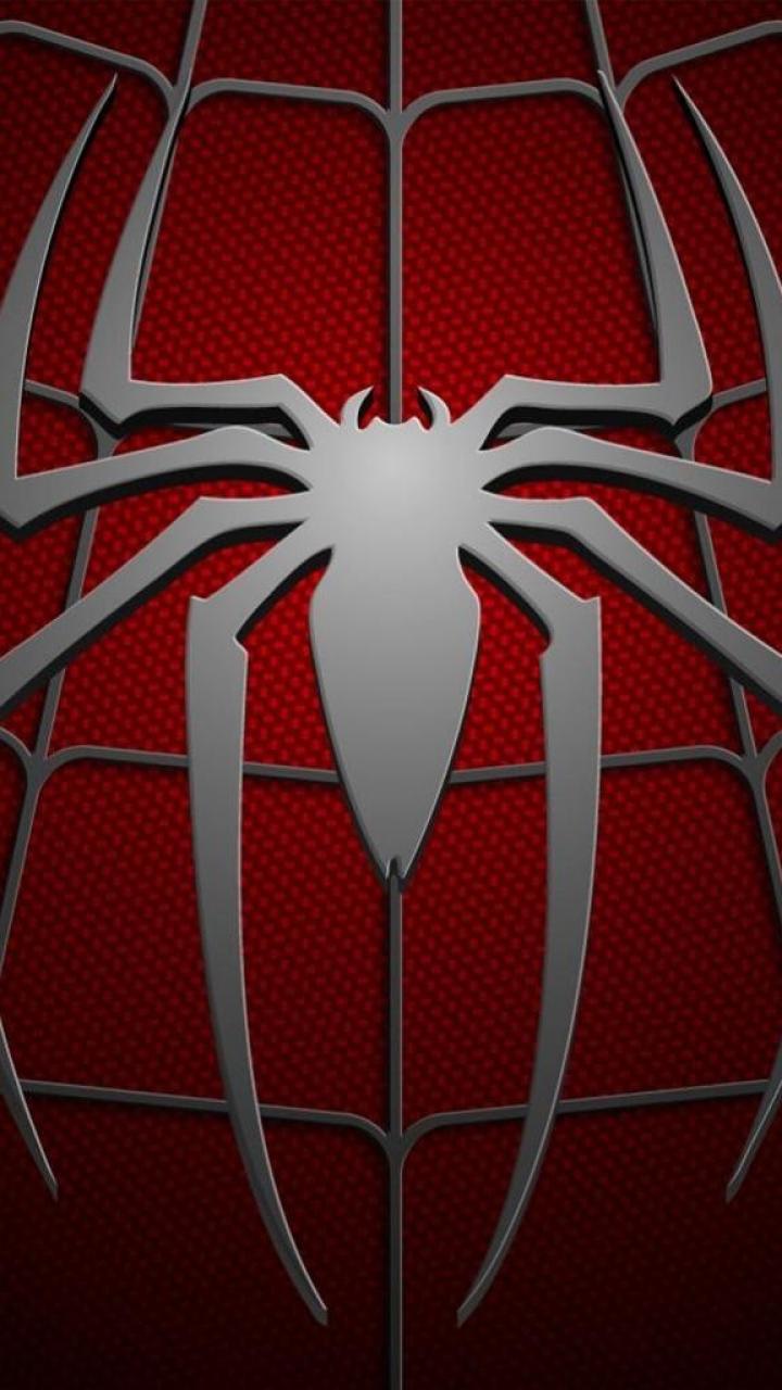 Red white spider man logo wallpaper 22822