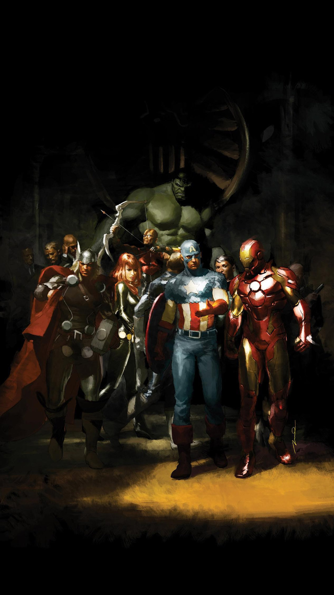 Samsung Galaxy S5 Plus Wallpaper: Group of avengers Mobile Android ...