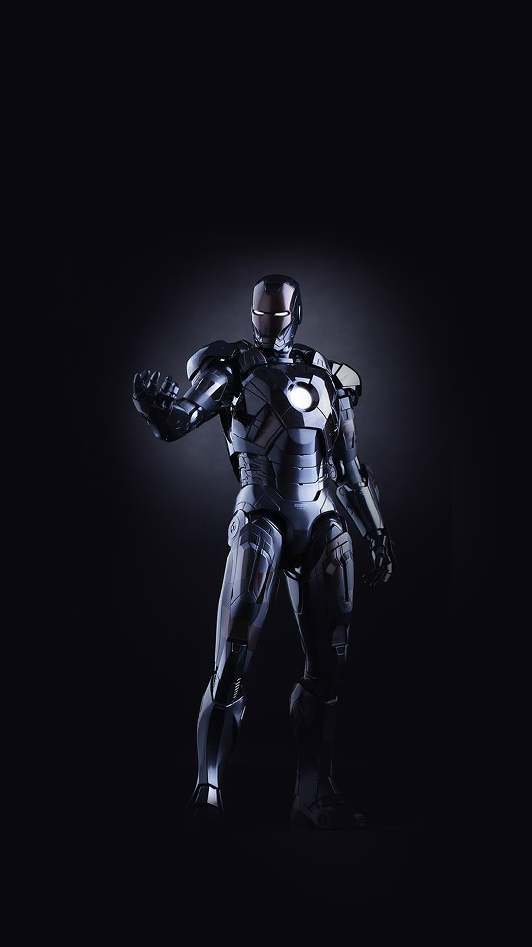 Ironman Dark Figure Hero Art Avengers Wallpaper - 1080x1920