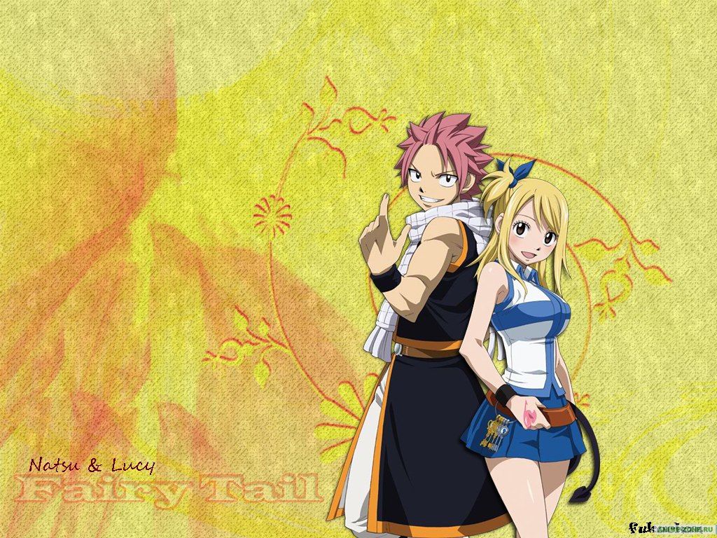 Wallpaper anime, fairy, tail, lucy, natsu, dragneel, heartfilia for mobile  and desktop, section прочее, resolution 1951x1200 - download