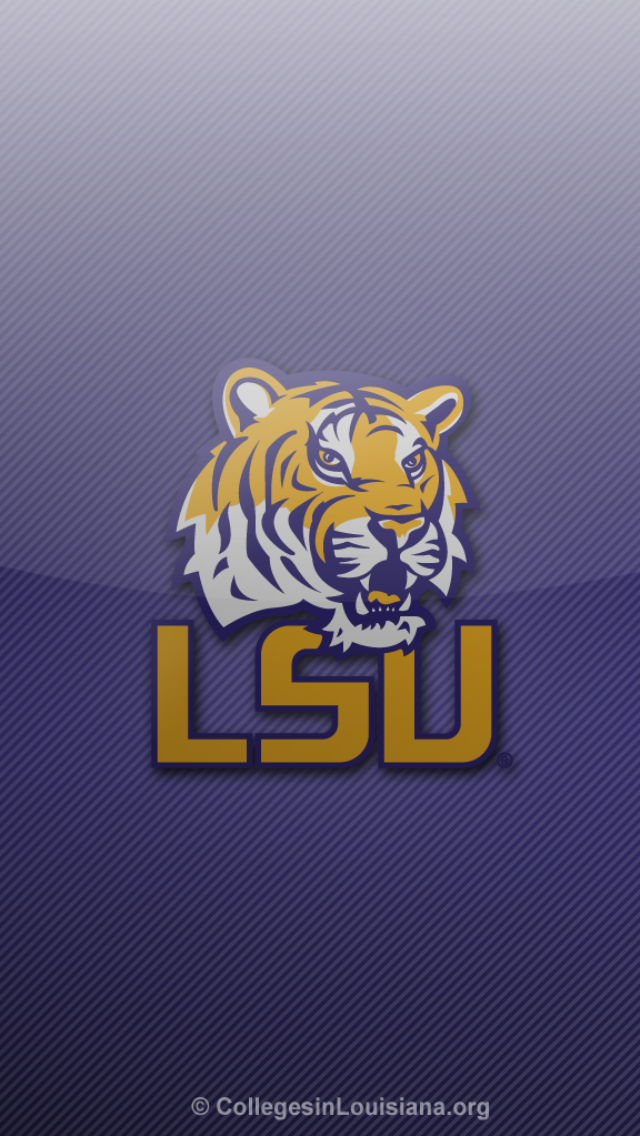 LSU Tigers Fade iPhone 5 Wallpaper 640x1136