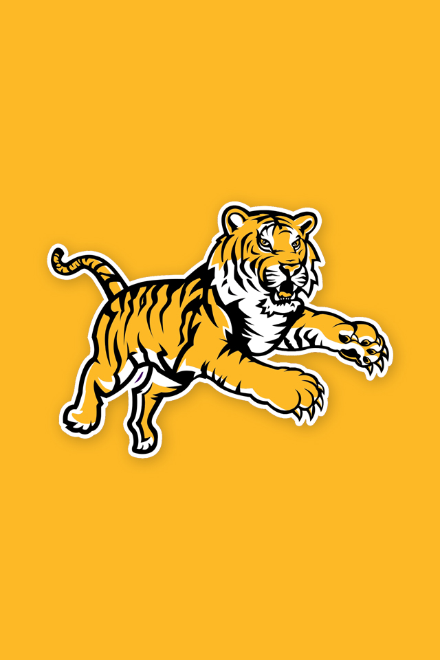 Yellow LSU Tiger iPhone 4 Wallpaper 640x960