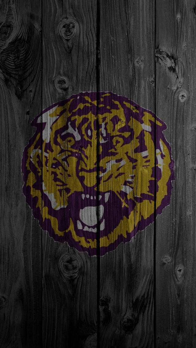 LSU Tiger Purple iPhone 5 Wallpaper 640x1136