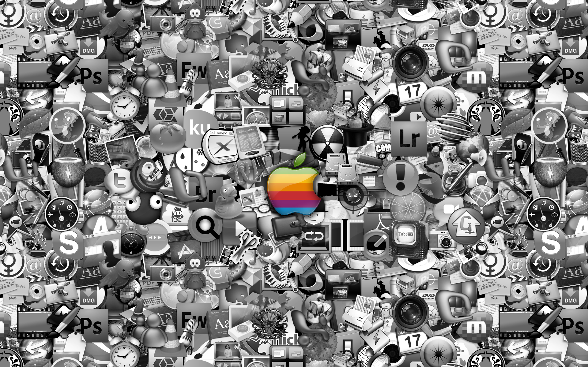 Apple application icons wallpaper | Wallpaper Wide HD