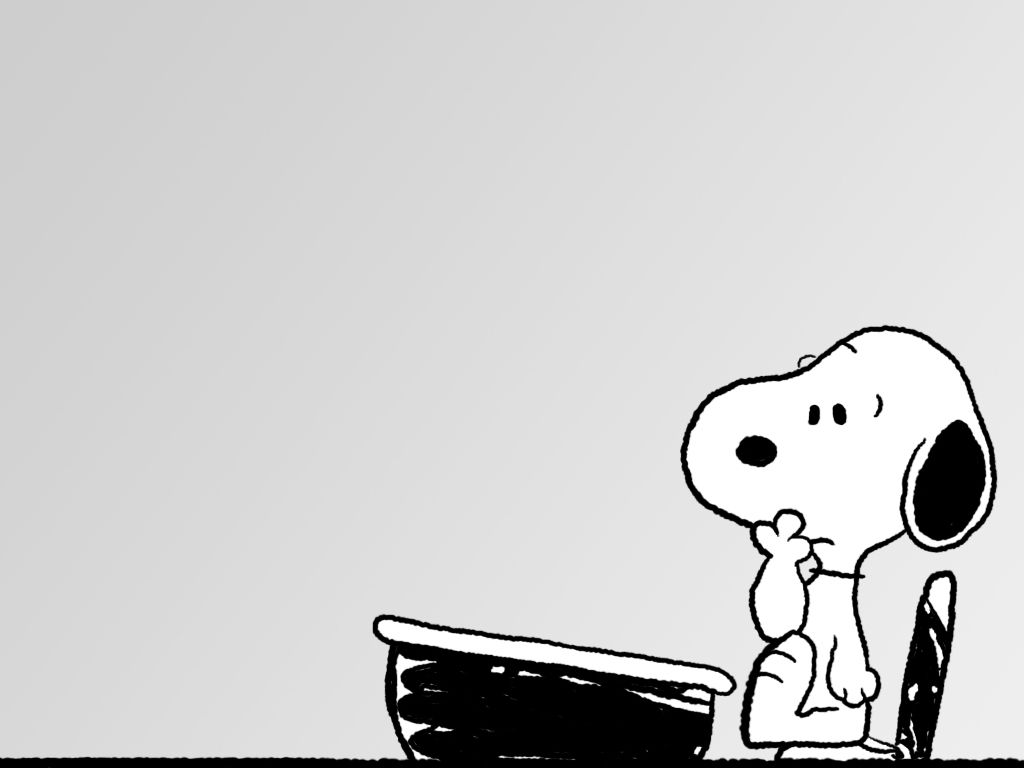 Snoopy at desk - Peanuts Wallpaper (3089123) - Fanpop