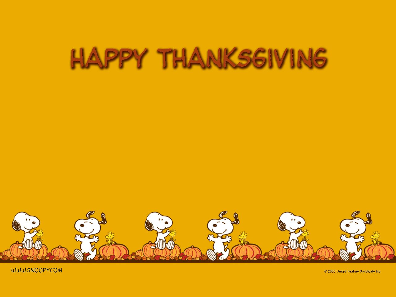 Thanksgiving - Peanuts Wallpaper (452773) - Fanpop