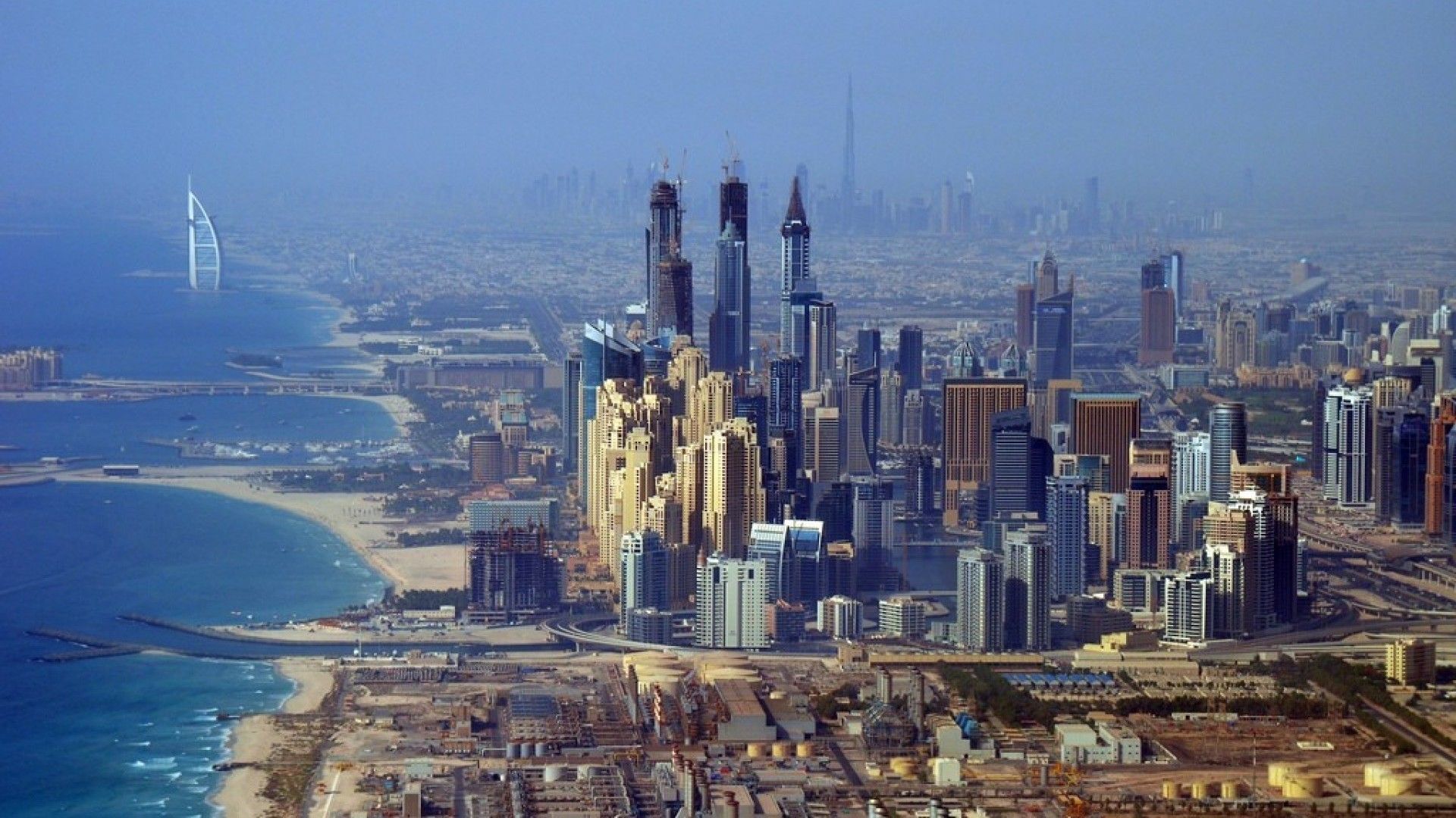 Dubai Skyline, United Arab Emirates 1920x1080 (1080p) - Wallpaper ...
