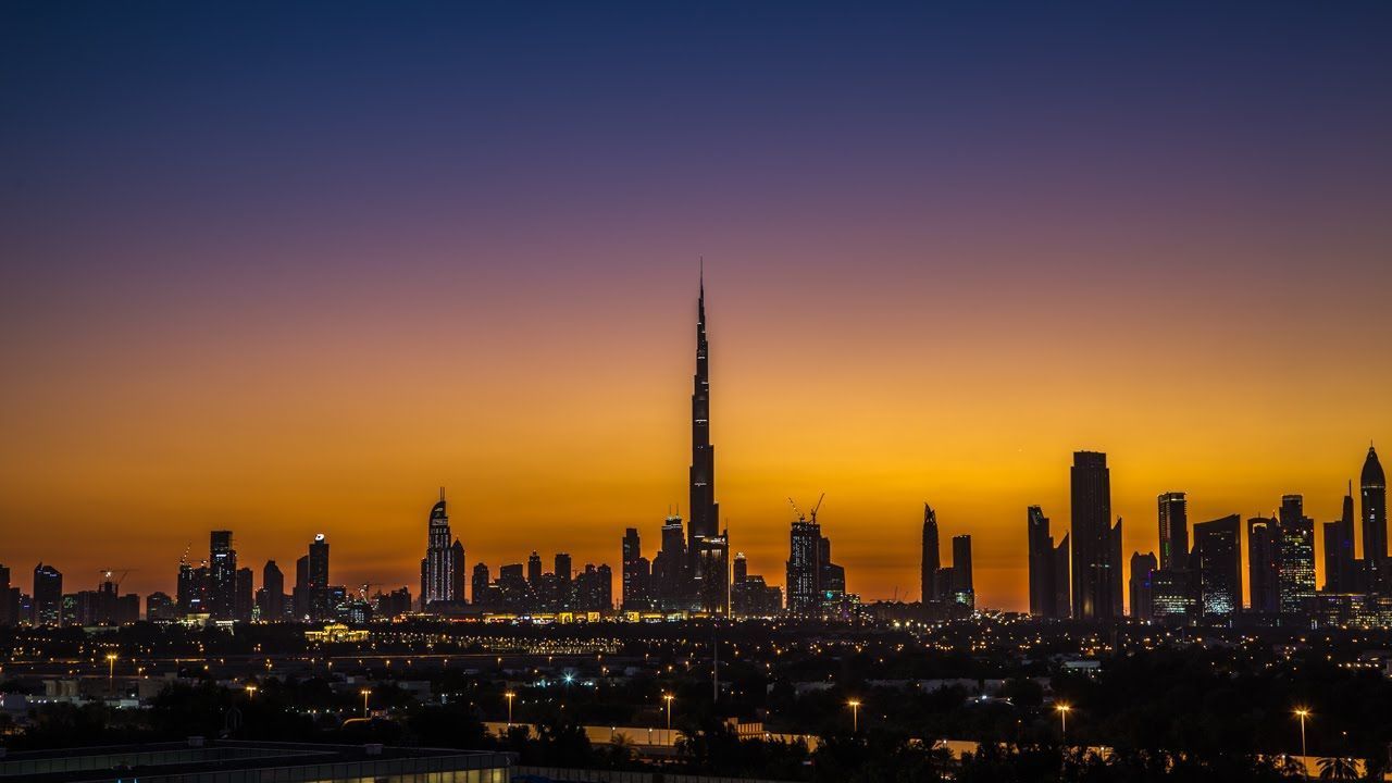 Dubai sunset skyline wallpaper | 1280x720 | #21357