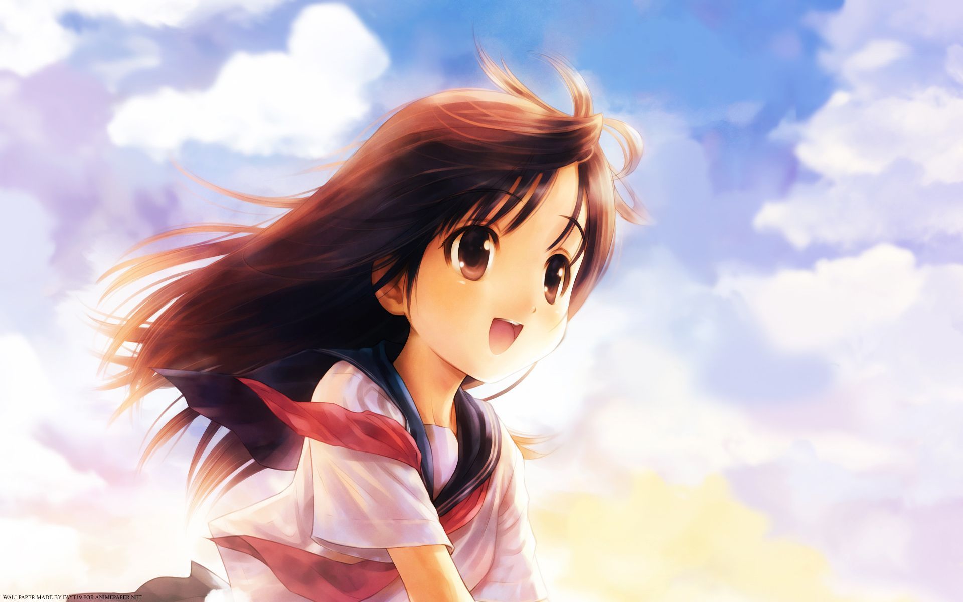 Premium Photo  A girl with long hair and a pink dress looks up at a starry  sky anime background