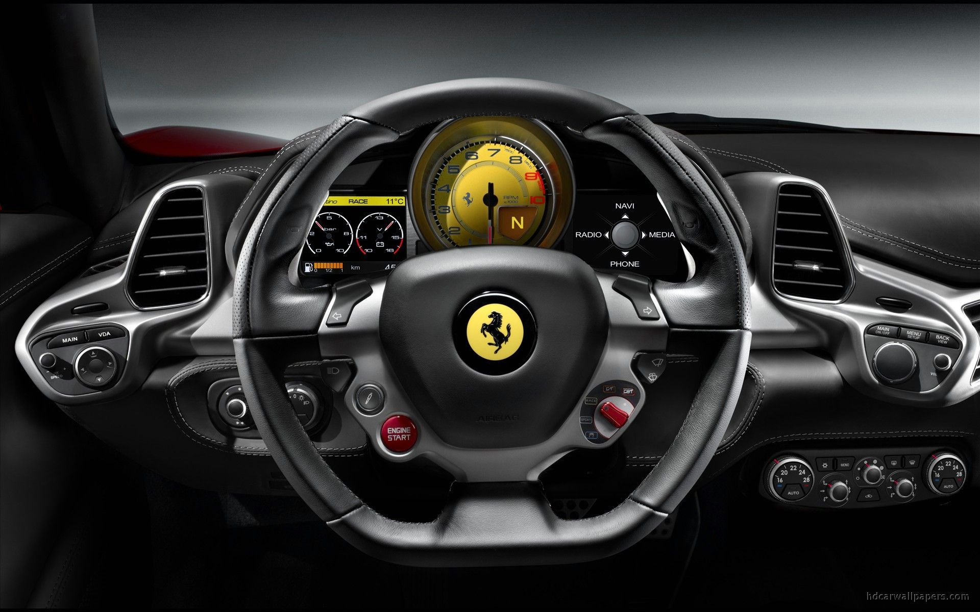 Ferrari 458 Italia Interior Wallpaper | HD Car Wallpapers