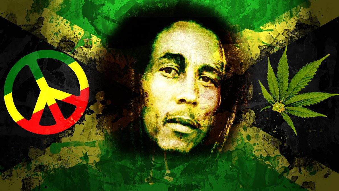 Rasta Lion Bob Marley - wallpaper.