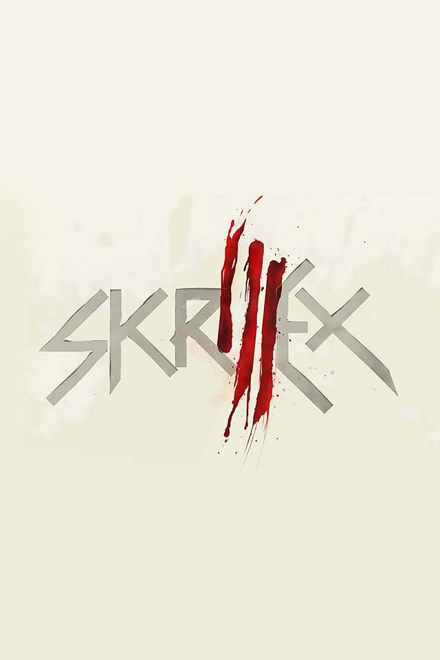FREEIOS7 skrillex logo - parallax HD iPhone iPad wallpaper