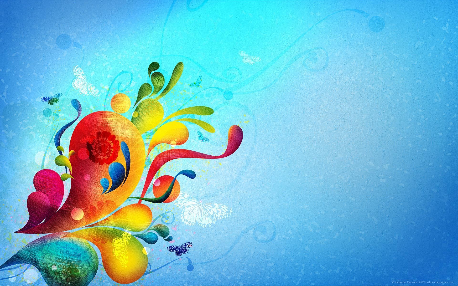 30 Beautiful Butterfly Colors ArtDesktop Wallpaper 1195 :: Vector ...