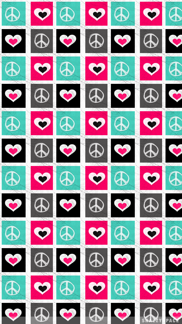Peace Love iPhone Wallpaper