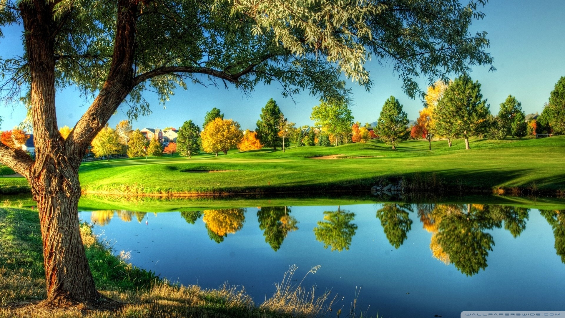 Golf Course Landscape HD desktop wallpaper High Definition