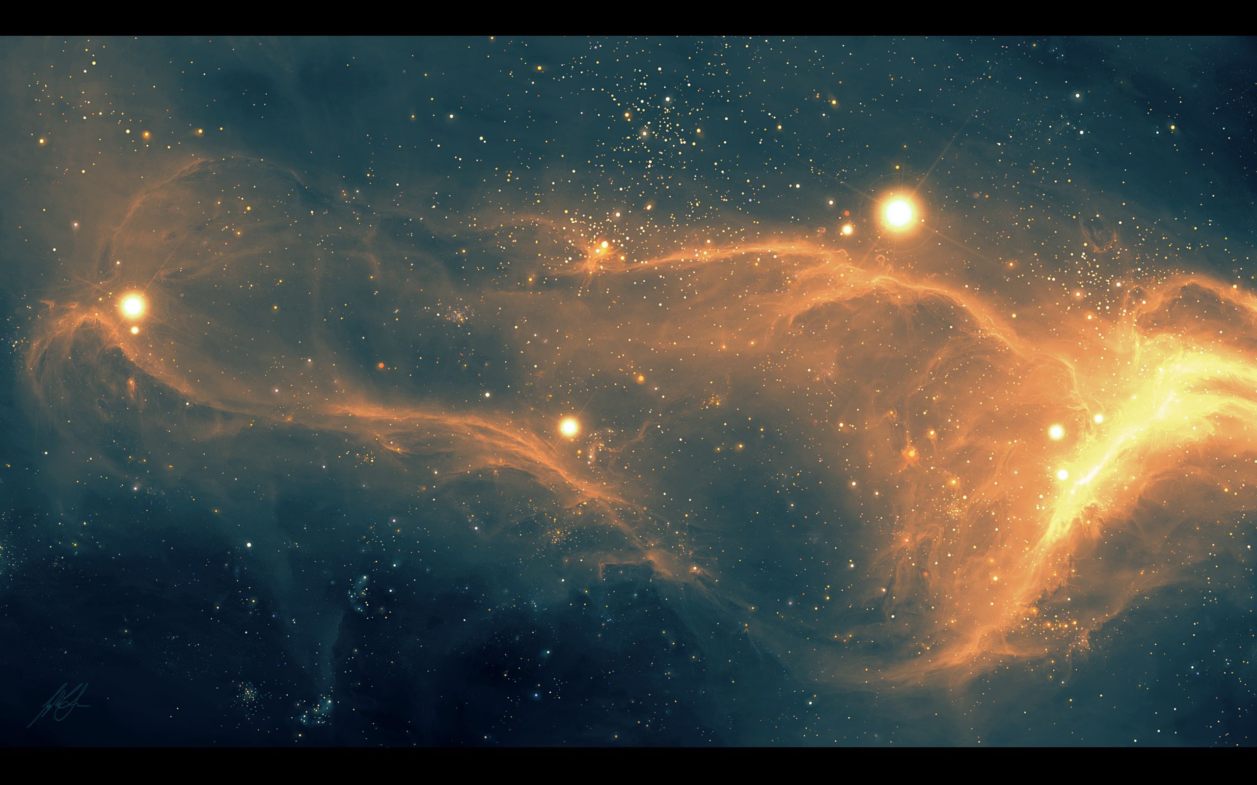 Nebula space sci fi stars universe wallpaper 2560x1600 43902