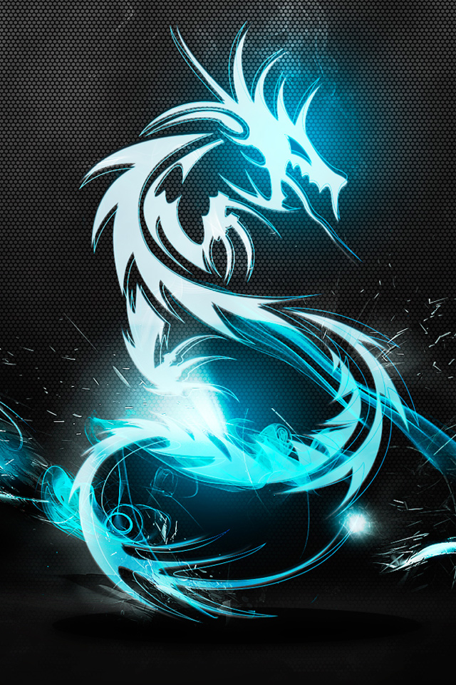 iWallpapers - Abstract blue dragon iPhone wallpaper | iPhone ...