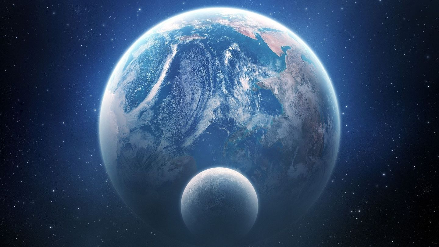Download Planet Earth Moon Wallpaper | Full HD Wallpapers