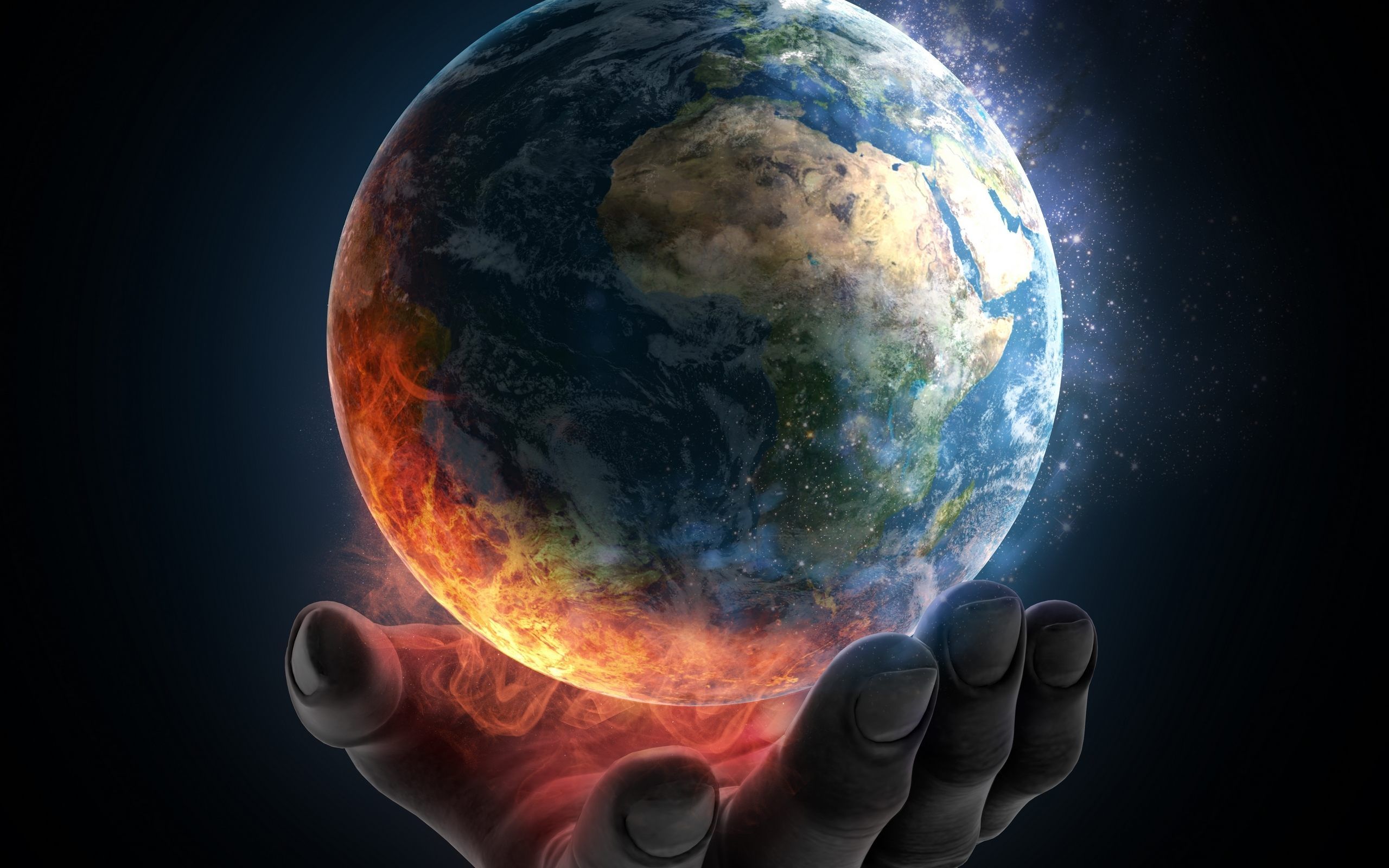 Planet Earth Destruction Wallpaper For Desktop Free Download