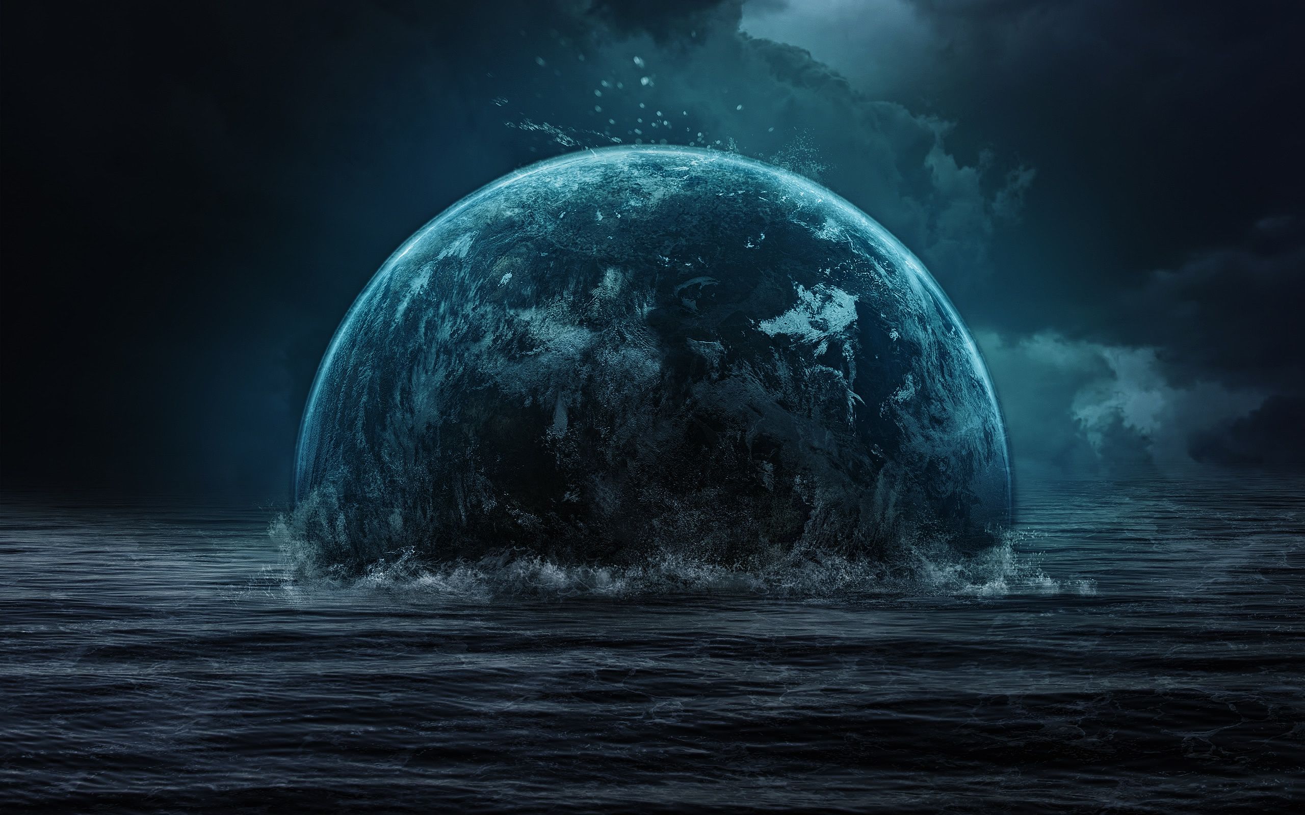 Space 3d art planet earth apocalyptic wallpaper | 2560x1600 ...