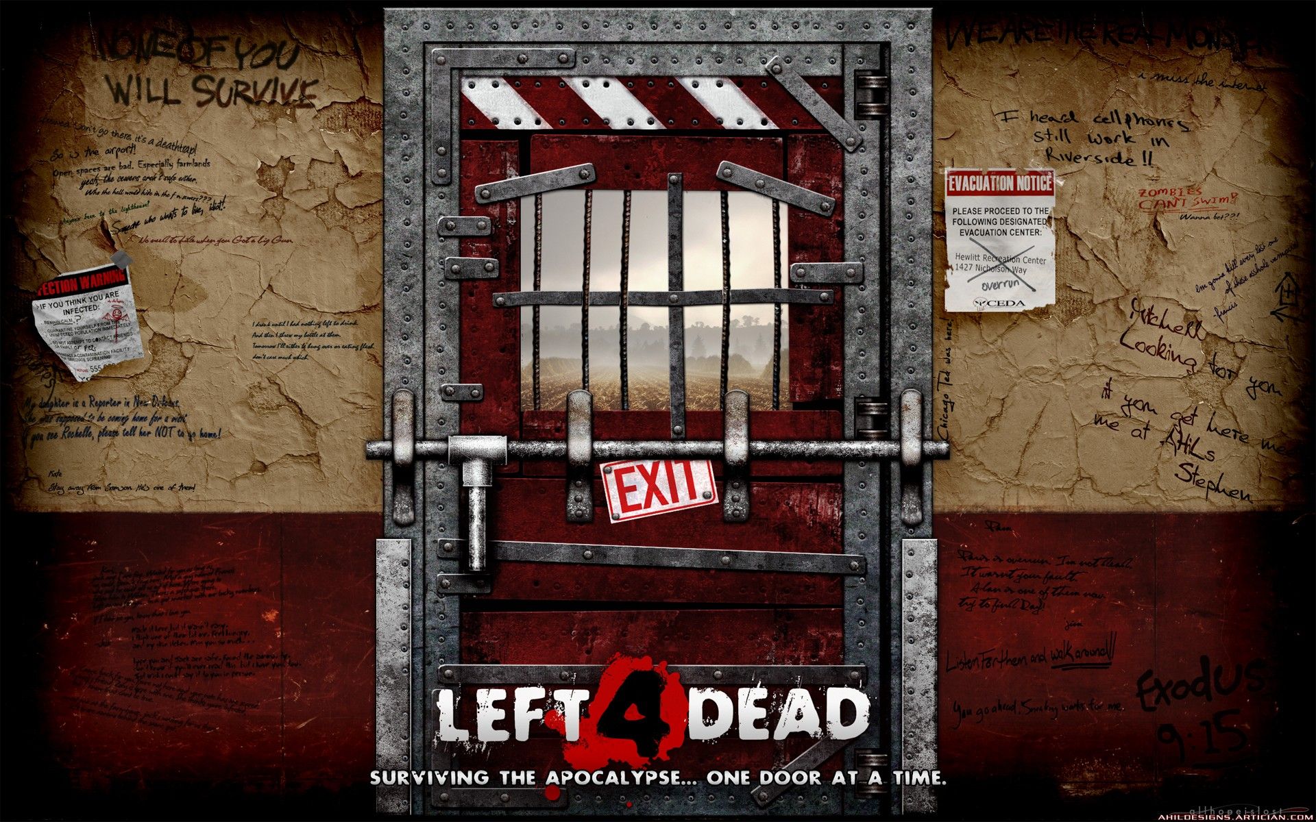 video Games, Left 4 Dead 2, Zombies, Door Wallpapers HD