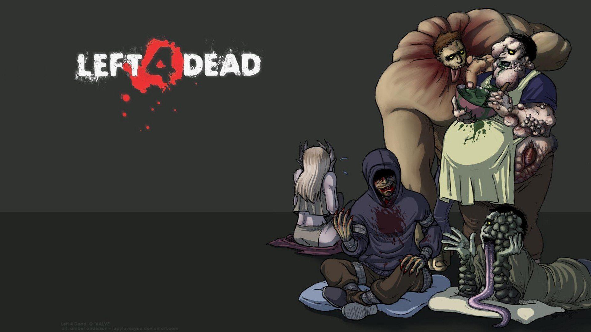 Zombies tanks Boomer Left 4 Dead witches smoker wallpaper ...
