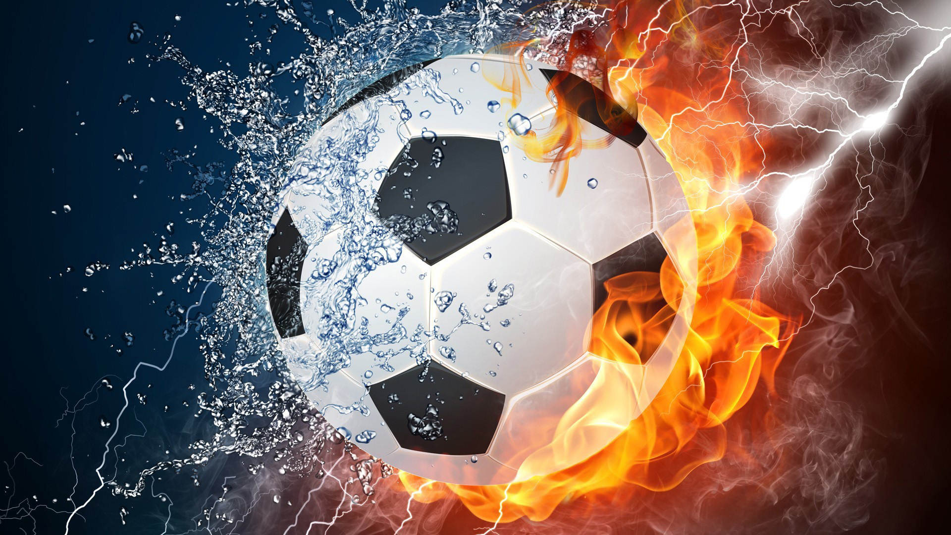 fire football soccer wallpaper
