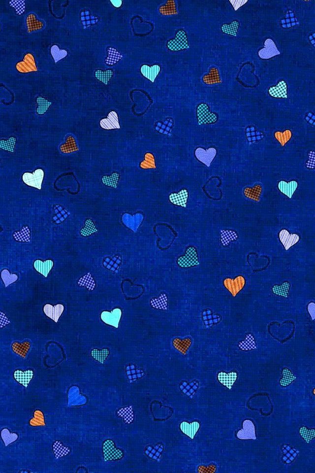 Hearts Blue iPhone 4s Wallpaper Download iPhone Wallpapers, iPad