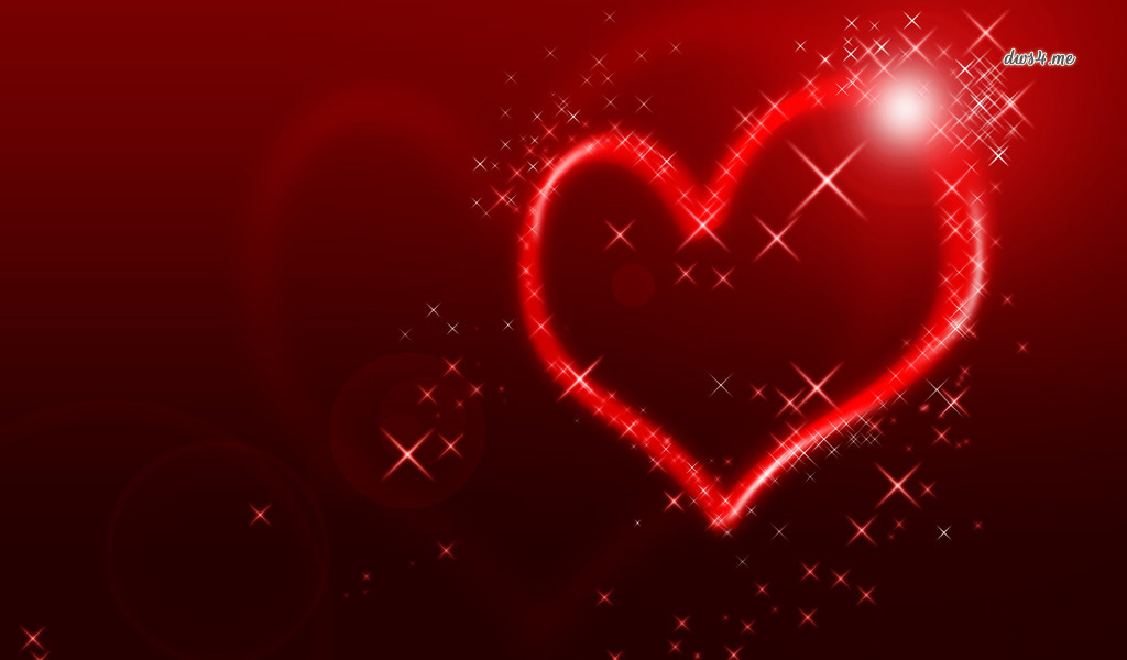 Wallpapers Hearts Sparkling Heart Digital Art 1024x600 | #92708 ...