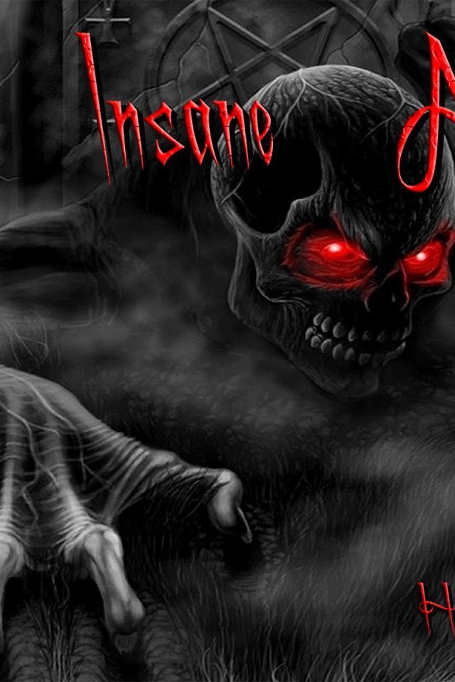 640x960 Insane Army Red SkulL Iphone 4 wallpaper
