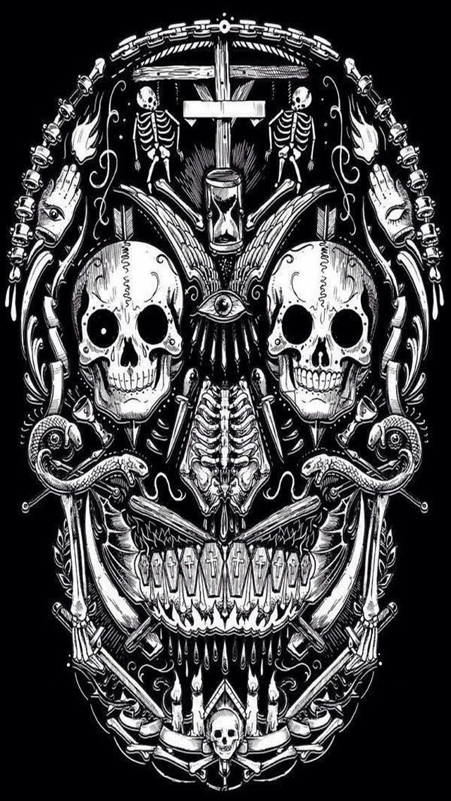 Skull Wallpapers For iPhone 4