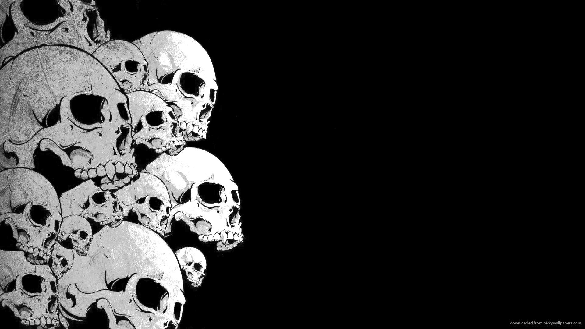 A Pile Of Skulls Wallpaper For iPhone 4