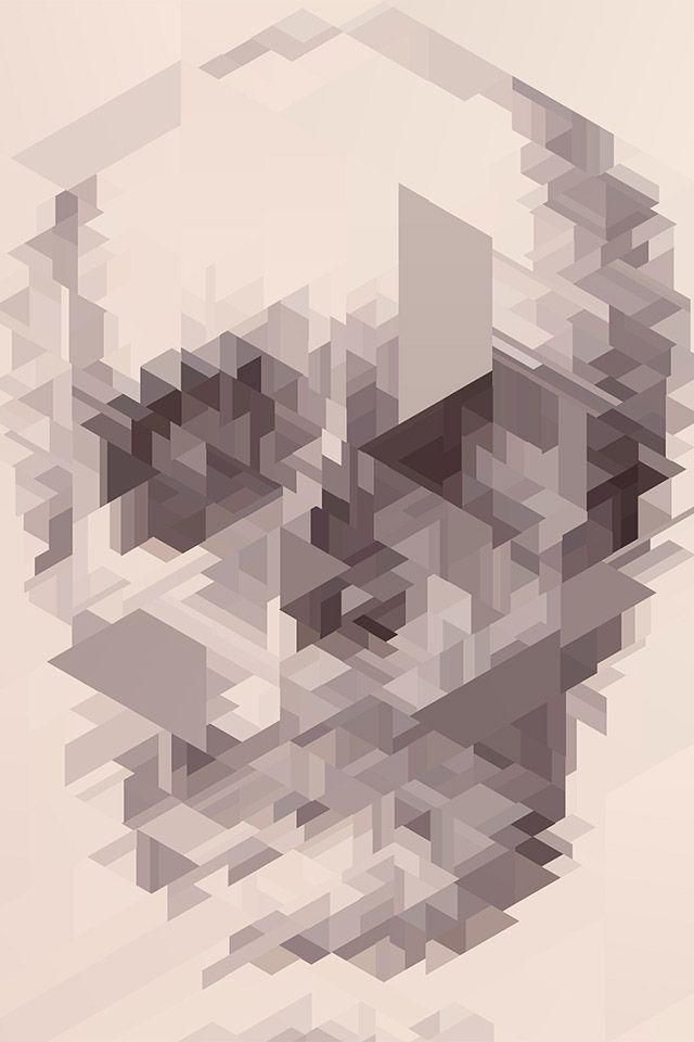 FREEIOS7 | skull-subdivision - parallax HD iPhone iPad wallpaper