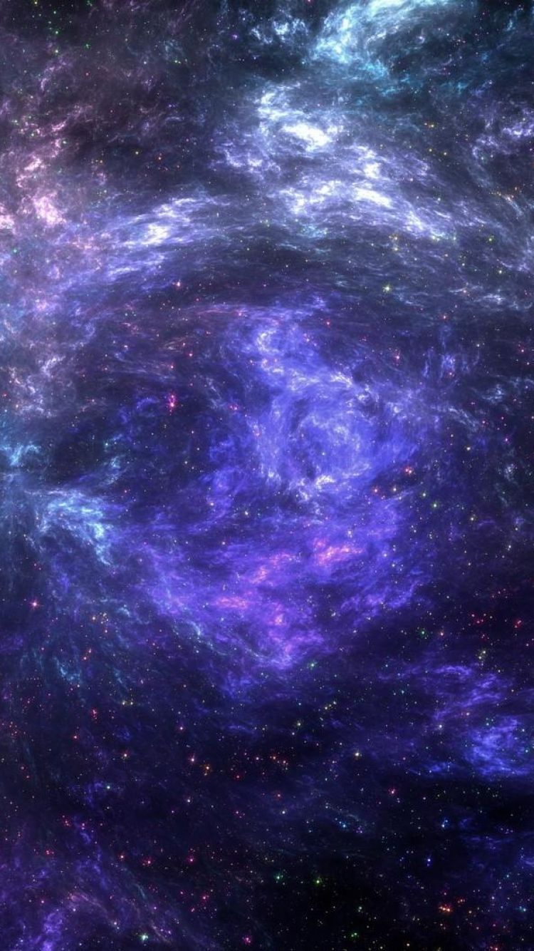Download Wallpaper 750x1334 Galaxy, Stars, Nebulae, Clusters