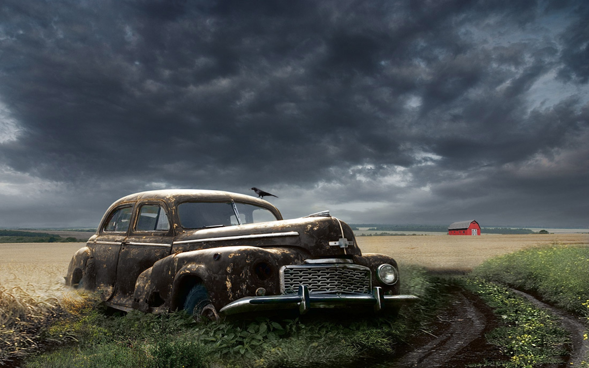 Old Rusty Car HD Backgrounds 5393 - HD Wallpapers Site