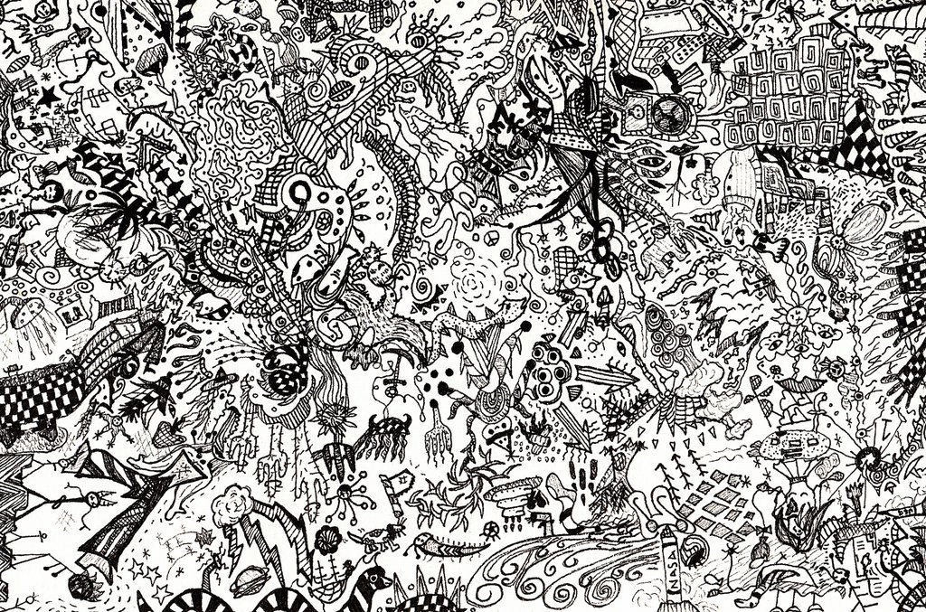 Black And White Doodle Wallpaper Image Gallery - Photonesta