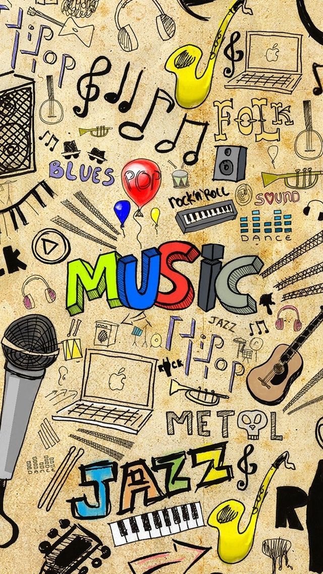 Music. Doodle art iPhone wallpapers. - mobile9 iPhone 6