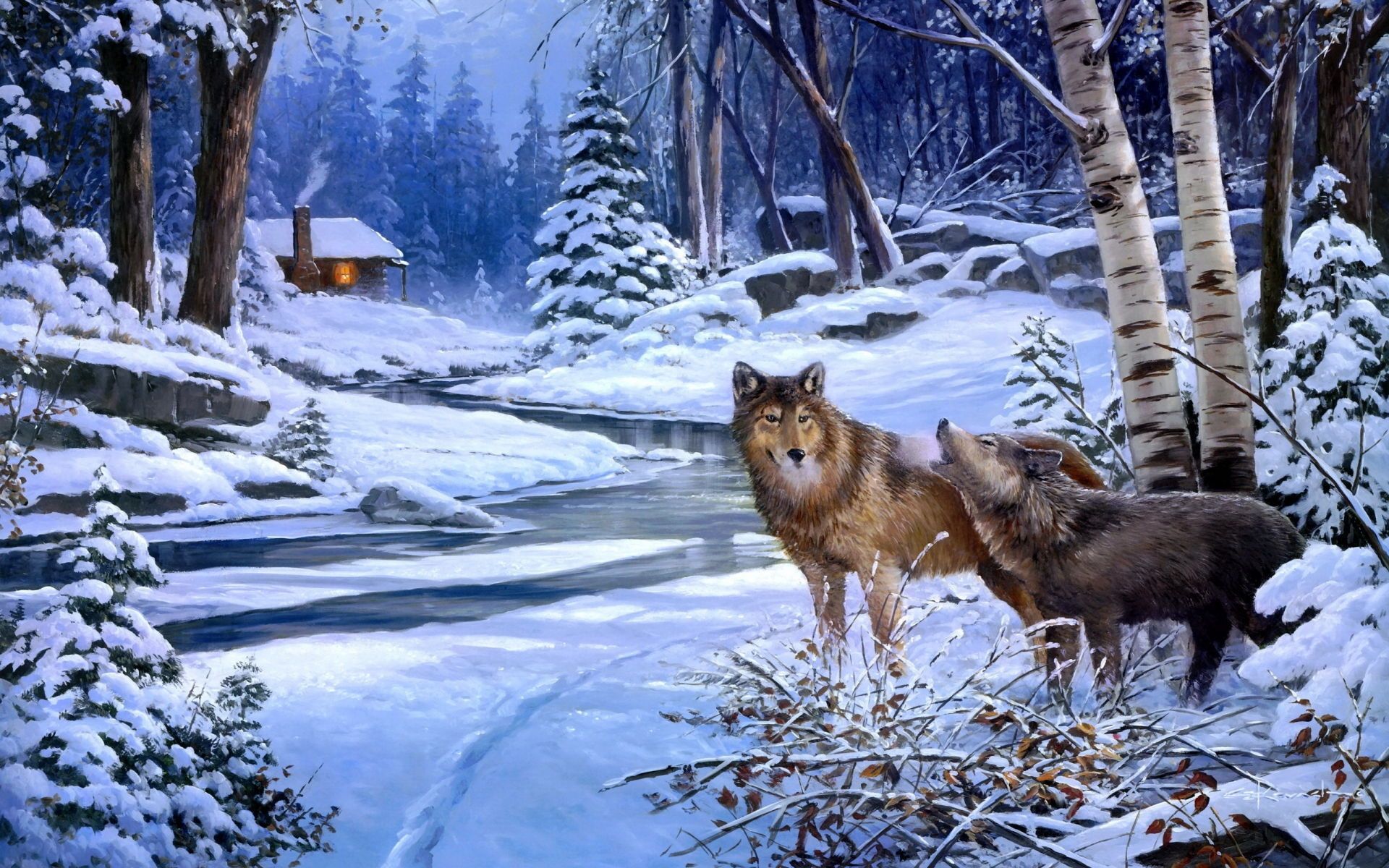 Winter Wolves HD Wallpaper, Winter Wolves Images | Cool Wallpapers
