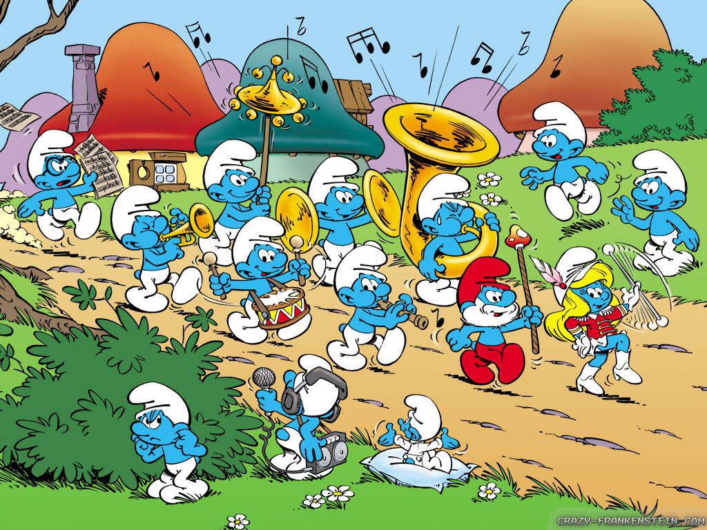 The Smurfs Cartoon wallpapers - Crazy Frankenstein
