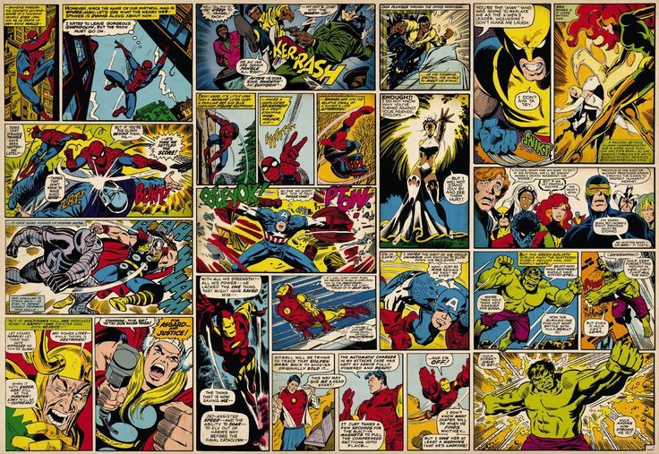 super hero comic wrapping paper | 427 Marvel Comic Heroes | crafts ...