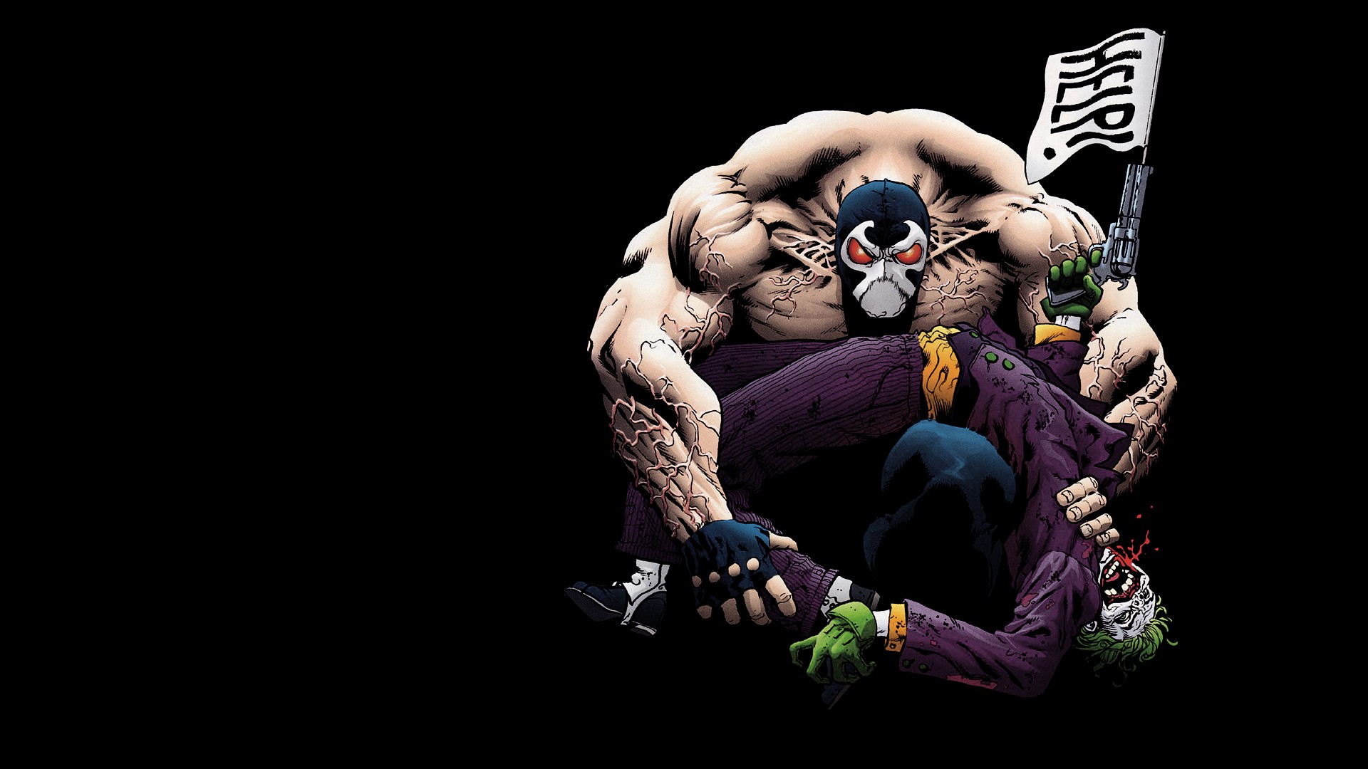Bane Breaks Joker 1920 x 1080 » Comic Wallpapers