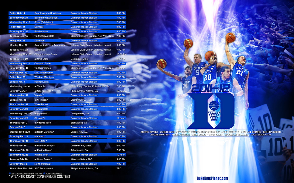 Duke Basketball on Pinterest | Basketball Schedule, Duke Blue ...