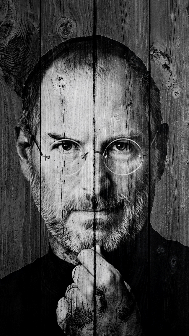 Steve Jobs Black iPhone 5 iPhone Wood Wallpapers Photo album by ...