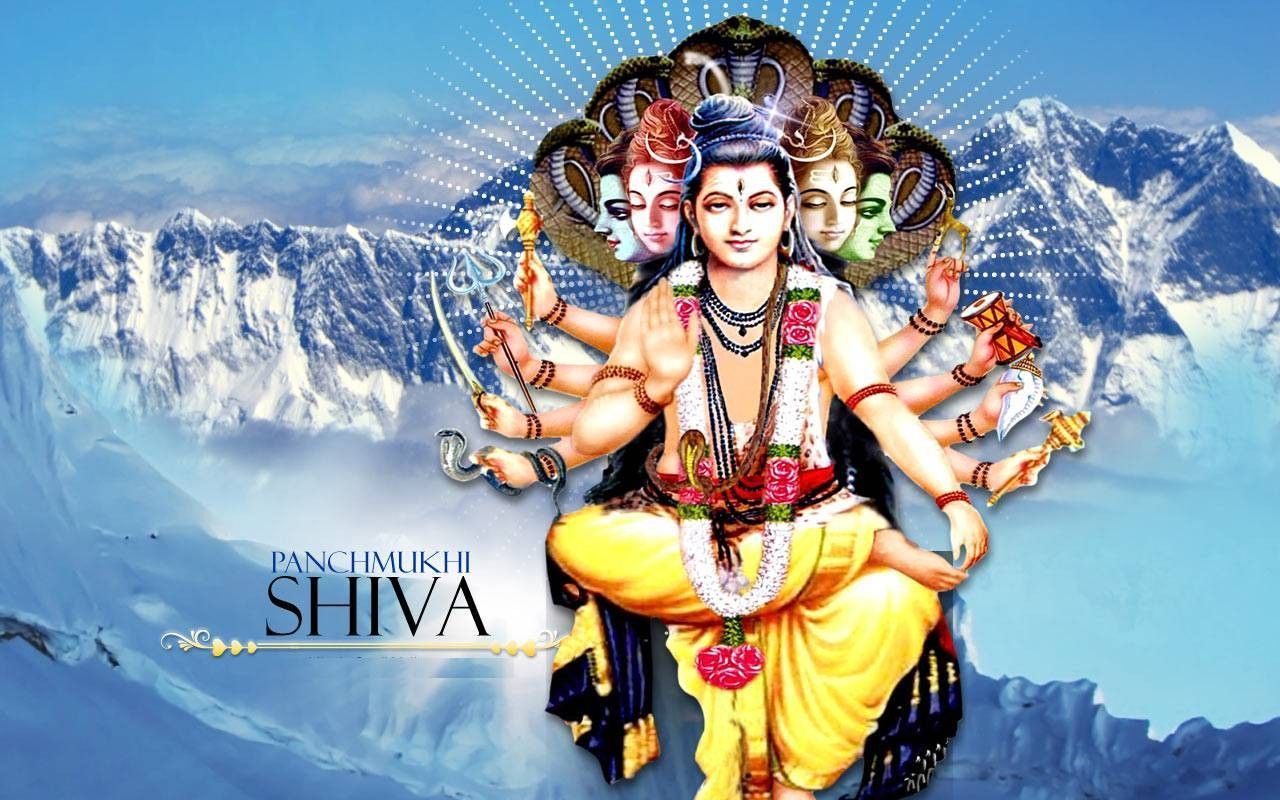 1280x800 Lord Shiva | Panchmukhi Shiva Wallpaper
